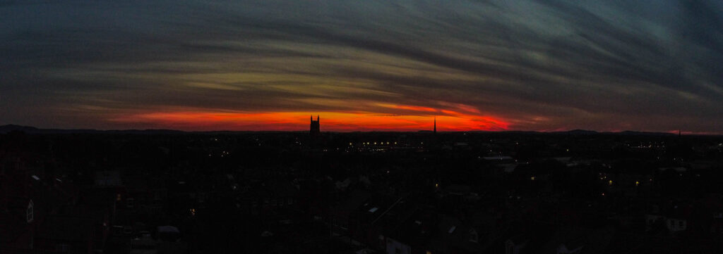 Worcester at Sunset